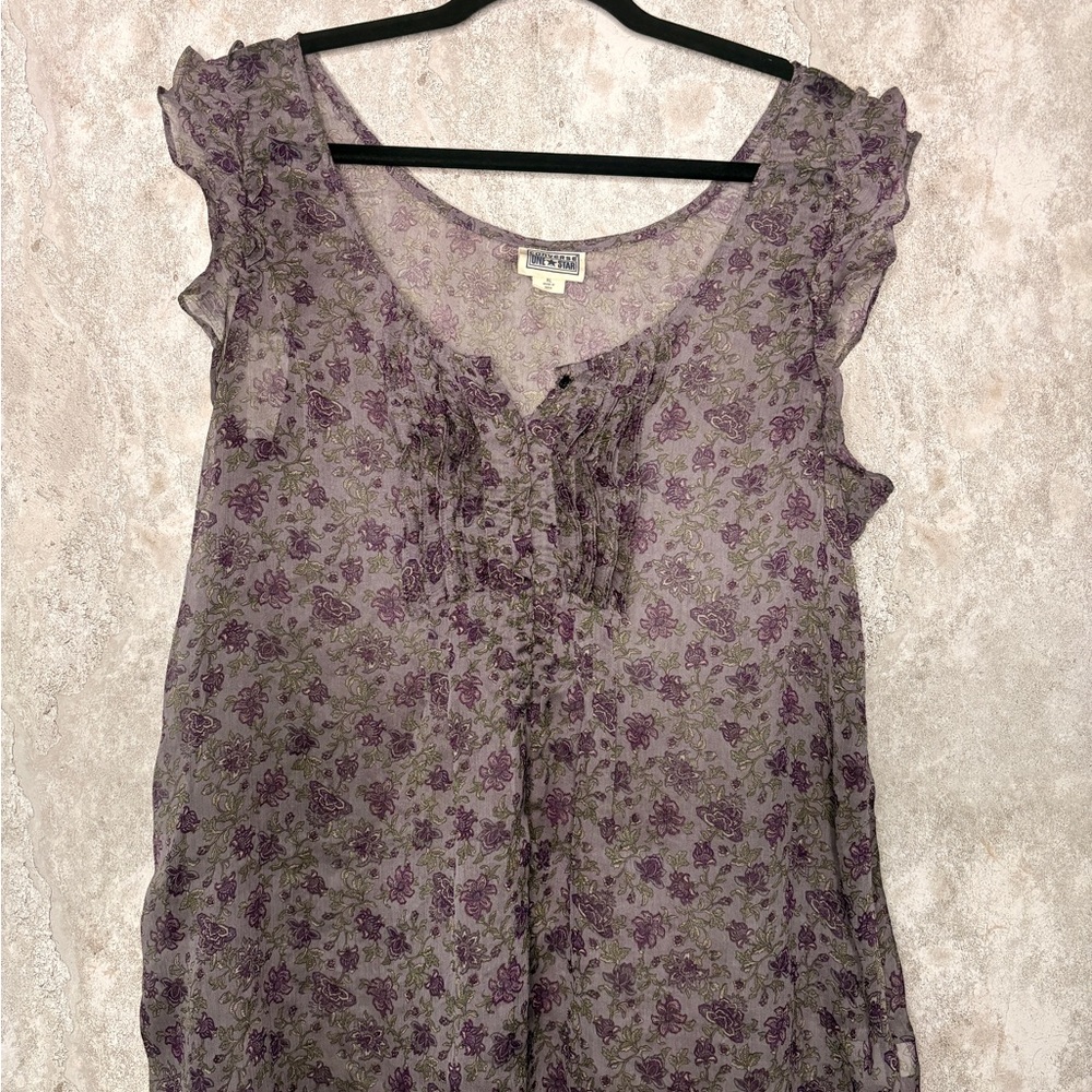 Converse One Star Purple Floral Ruffle Top | May Cause Compliments 💜🌸